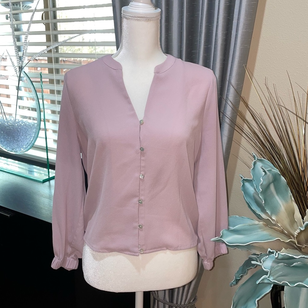 OLM pink blouse
